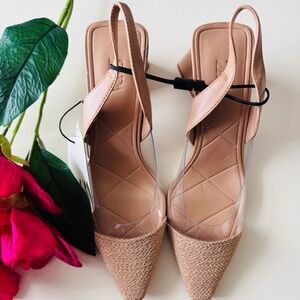 High Heels for Women Chunky Transparent Heel Woman Spring Summer High Heels